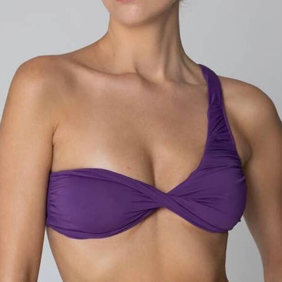 Selina Rae Swim Bikini Top The Aubrey Top in Grape Sz Large - Picture 1 of 11